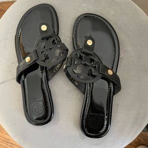 MILLER PATENT SANDAL - worn only a few times